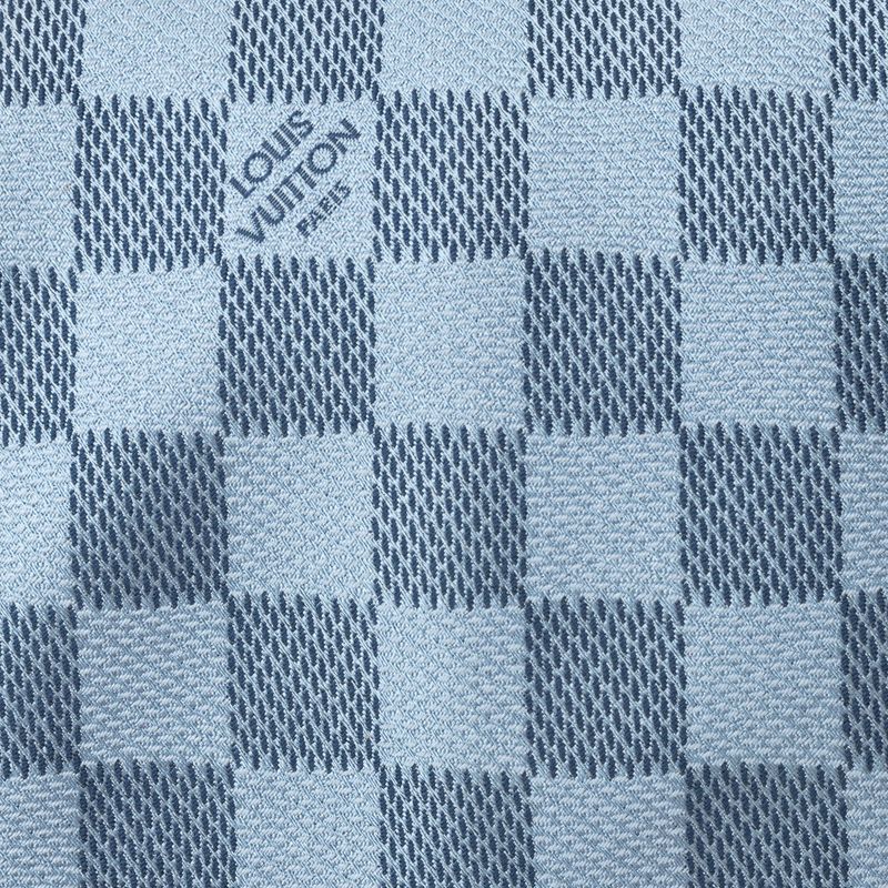 Gravata-Louis-Vuitton-Damier-Azul-Claro