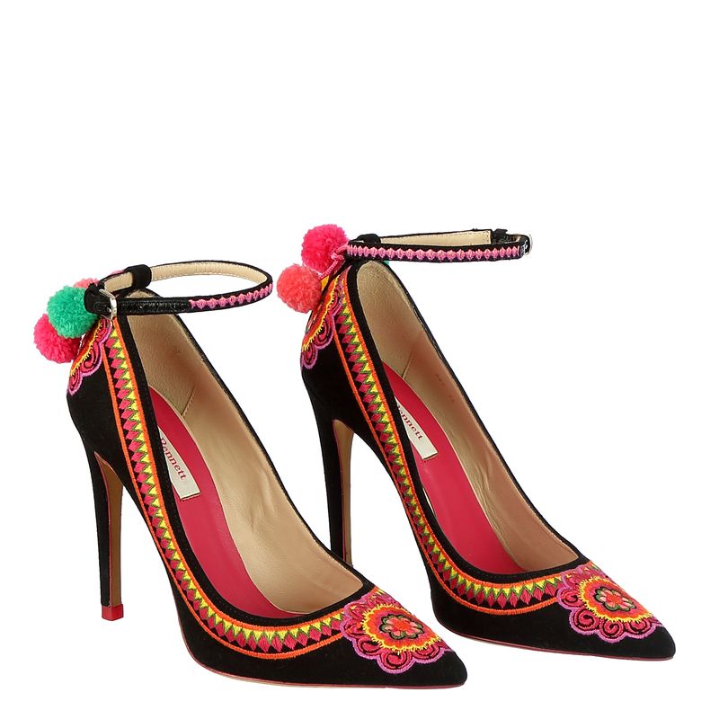 Scarpin-Bordado-Colorido-e-Pom-Pom
