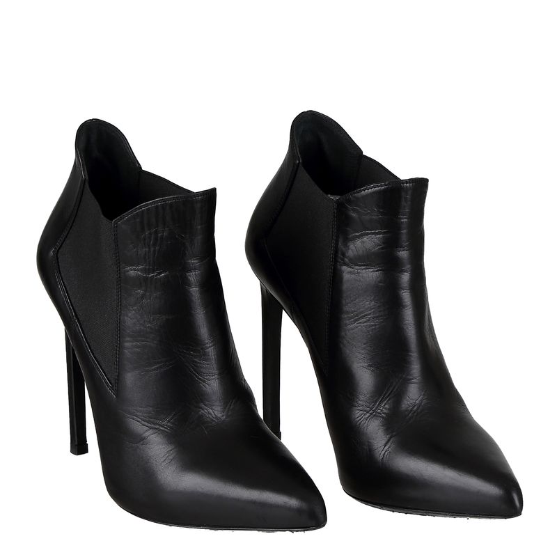 Ankle-Boot-Saint-Laurent-Couro-Preto