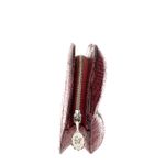 Clutch-Boca-Couro-Exotico-Magenta