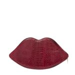 Clutch-Boca-Couro-Exotico-Magenta