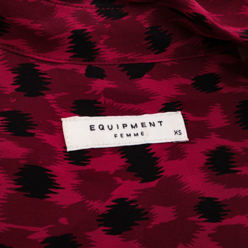Camisa-Equipment-Animal-Print-Vermelha