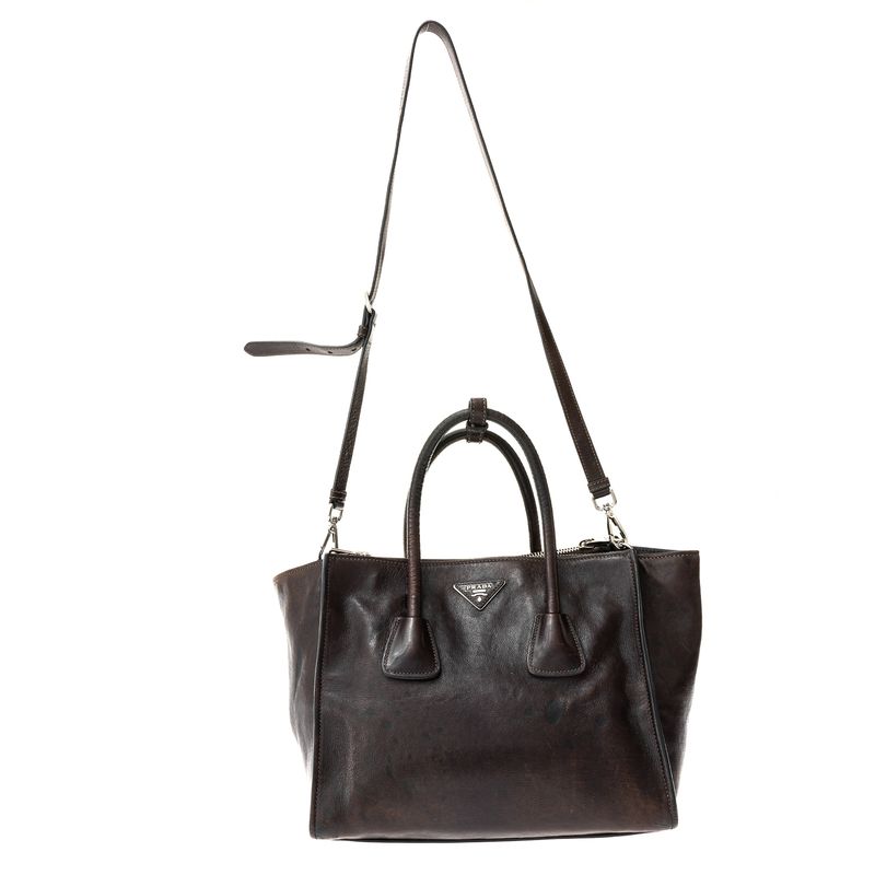 Bolsa-Prada-Tote-Couro-Marrom