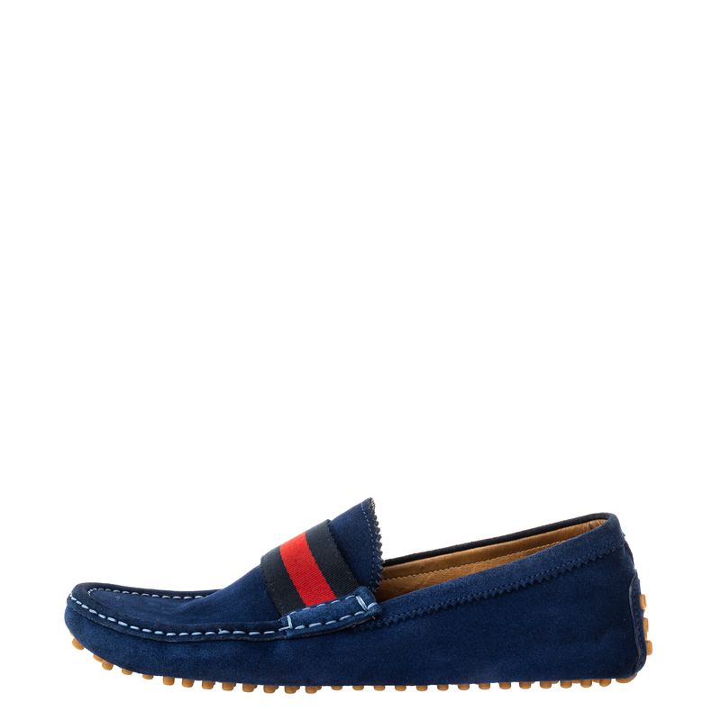 Mocassim-Gucci-Faixa-Web-Camurca-Azul