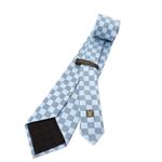 Gravata-Louis-Vuitton-Damier-Azul-Claro