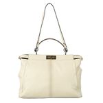 Bolsa-Fendi-Peekaboo-Couro-Creme