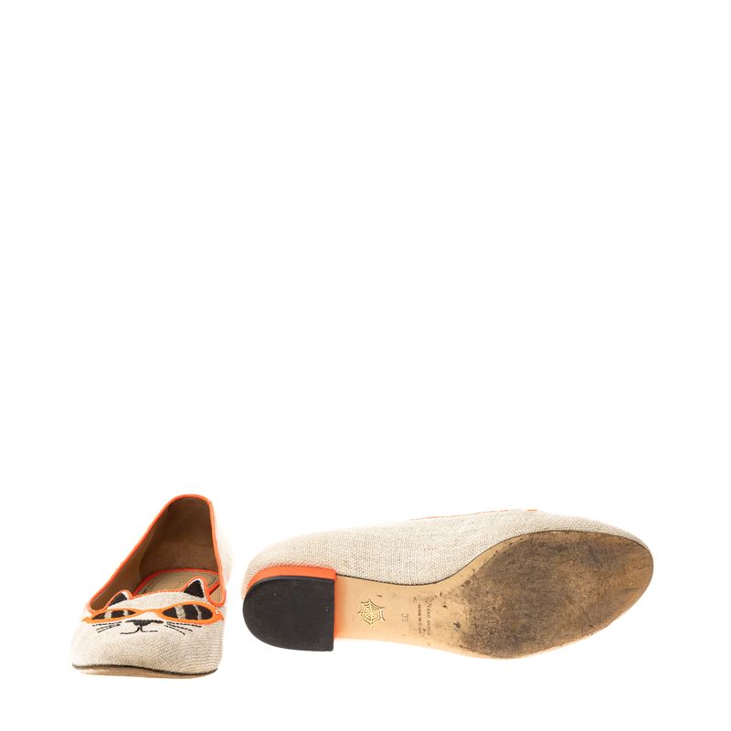 Sapatilha-Charlotte-Olympia-Linho-Creme