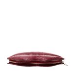 Clutch-Boca-Couro-Exotico-Magenta