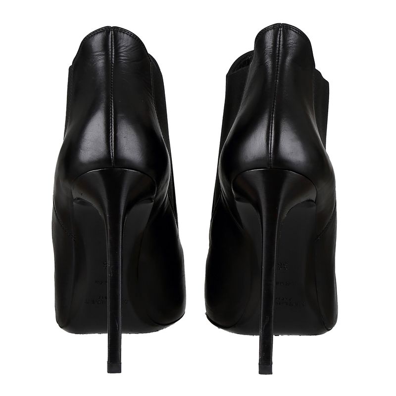 Ankle-Boot-Saint-Laurent-Couro-Preto