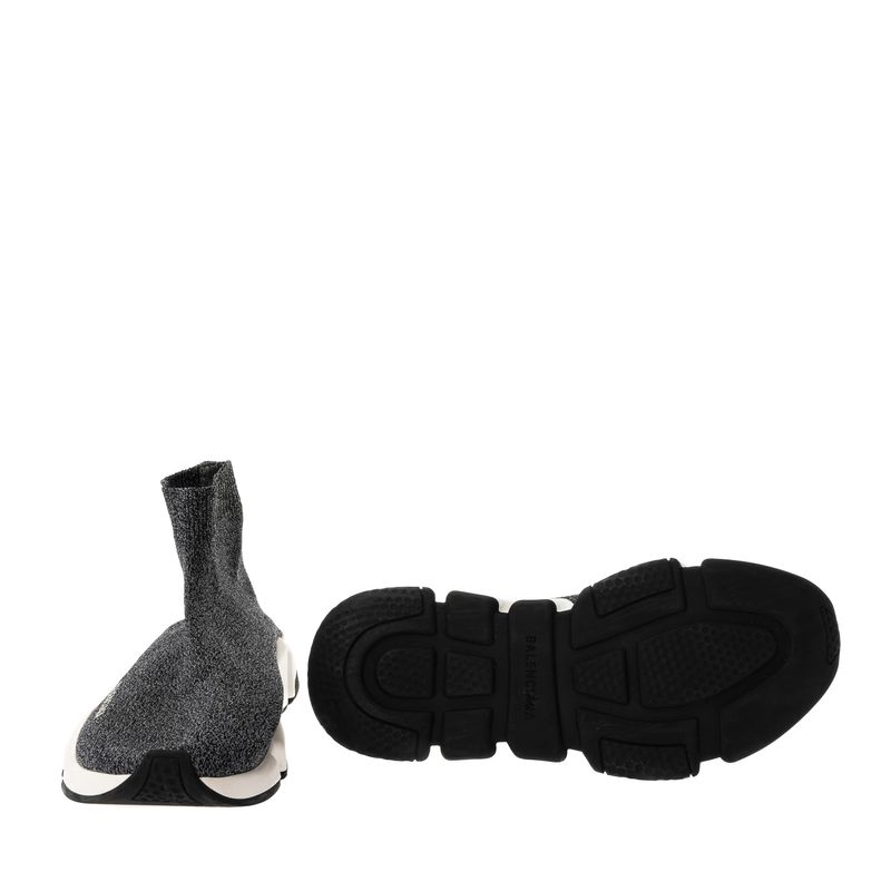 Tenis-Balenciaga-Speed-Cinza-Mescla