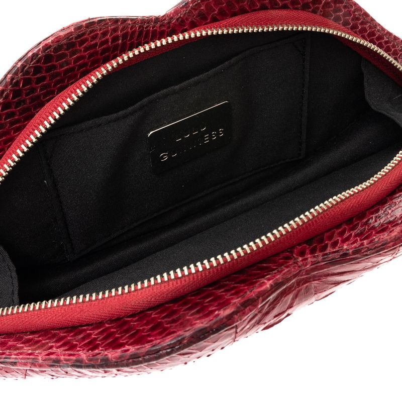 Clutch-Boca-Couro-Exotico-Magenta