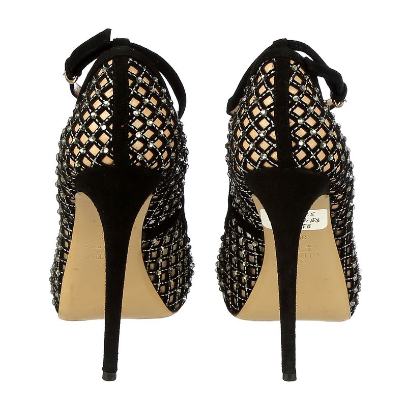 Peep-Toe-Valentino-Tecido-Preto-e-Pedrarias