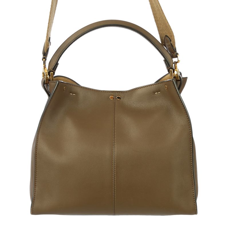 Bolsa-Fendi-Peekaboo-X-Lite-Media-Couro-Marrom