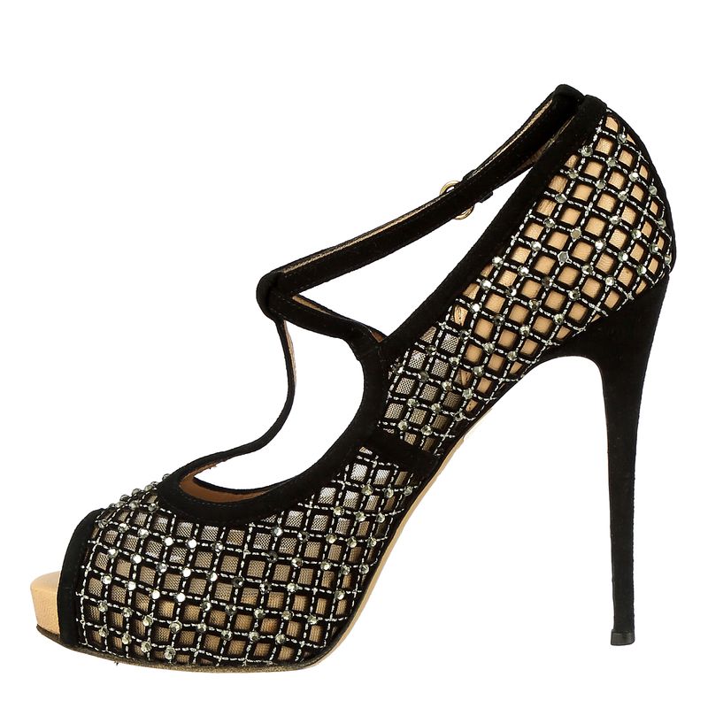Peep-Toe-Valentino-Tecido-Preto-e-Pedrarias