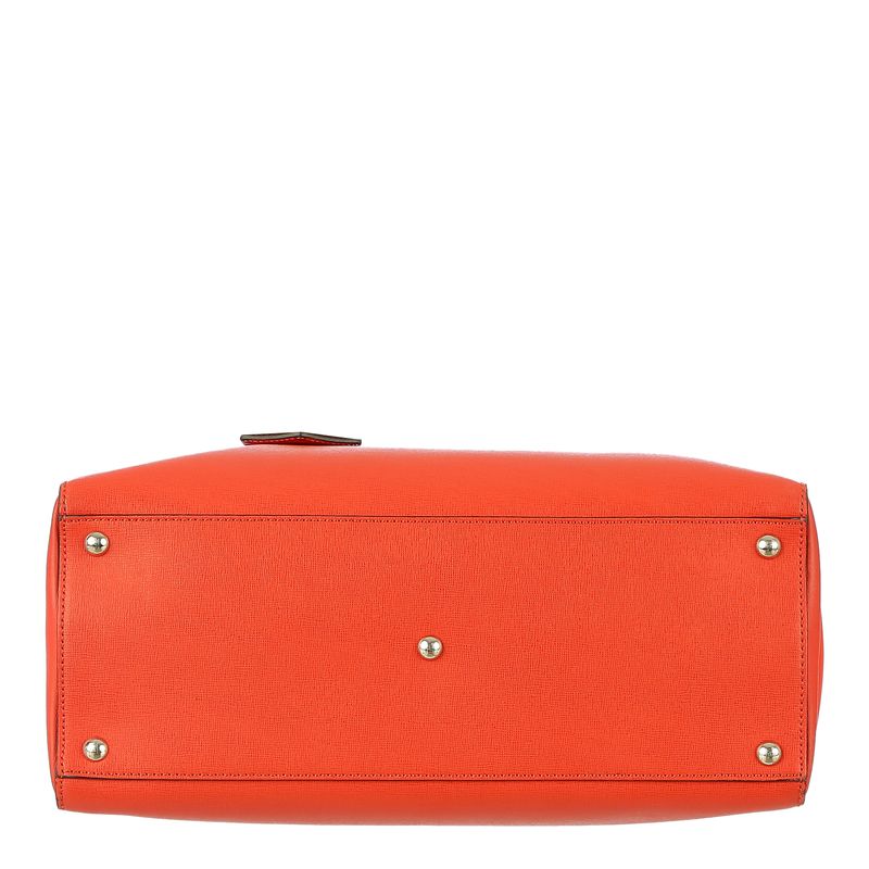 Bolsa-Fendi-2Jours-Couro-Saffiano-Laranja
