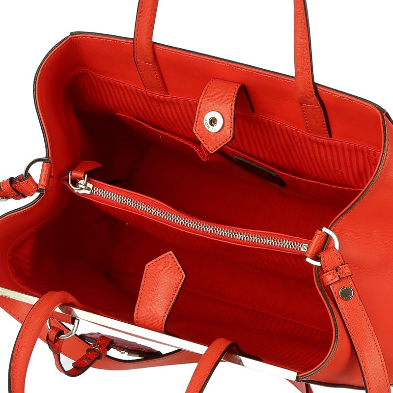 Bolsa-Fendi-2Jours-Couro-Saffiano-Laranja