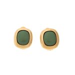 Brinco-Vintage-Retangular-Dourado-e-Verde
