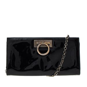 Bolsa Salvatore Ferragamo Verniz Preto