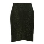 Saia-Balenciaga-Seda-e-La-Verde-Escuro