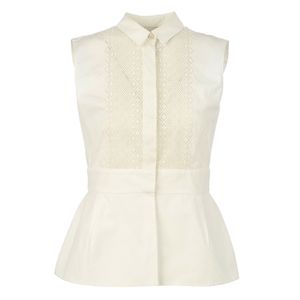 Blusa Giambattista Valli Alfaiataria Branca
