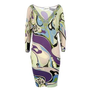 Vestido Emilio Pucci Verde e Roxo