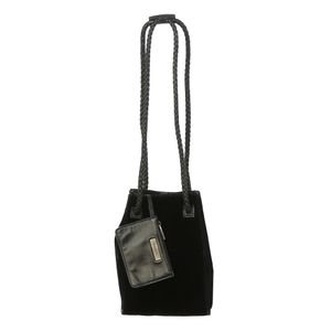 Bolsa Saint Laurent Veludo e Couro Preto