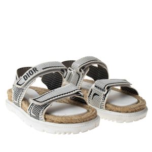 Sandália Christian Dior Dioract Branca e Sisal