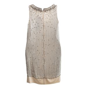 Vestido Jenny Packham Curto Branco Bordado