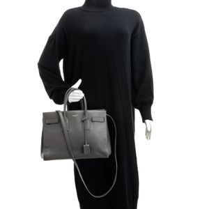 Bolsa Saint Laurent Sac de Jour Cinza