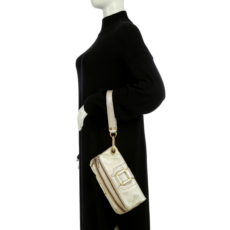 Clutch-Jimmy-Choo-Couro-Dourado