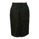 Saia-Balenciaga-Seda-e-La-Verde-Escuro