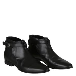 Bota Saint Laurent Couro Preto