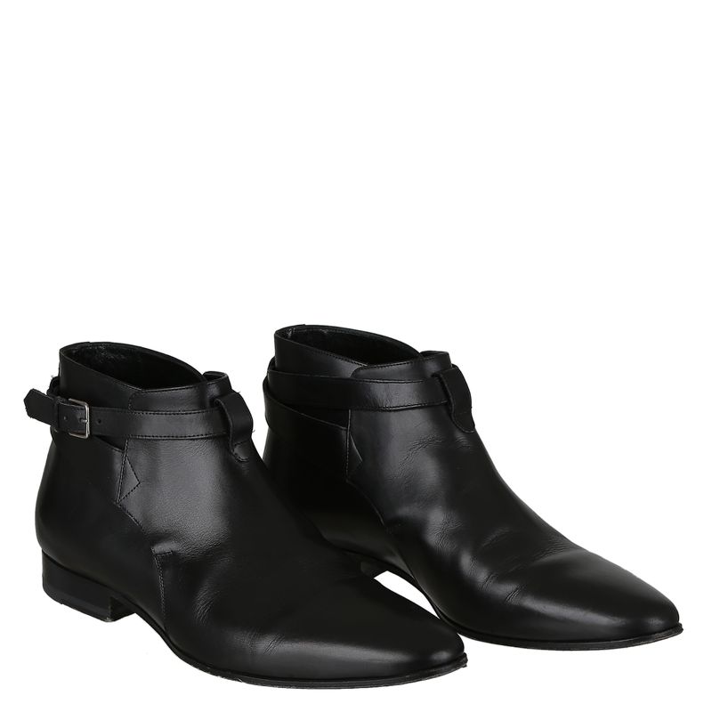 Bota-Saint-Laurent-Couro-Preto