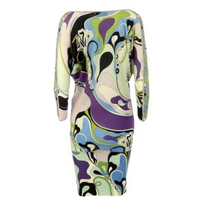 Vestido Emilio Pucci Verde e Roxo