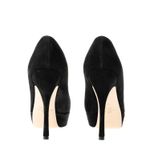 Pump-Valentino-Garavani-Camurca-Preta-Spikes-Dourado