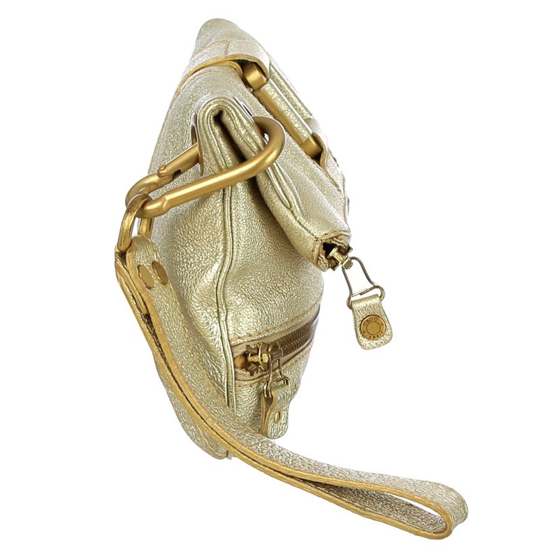 Clutch-Jimmy-Choo-Couro-Dourado