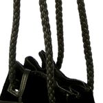 Bolsa-Saint-Laurent-Veludo-e-Couro-Preto