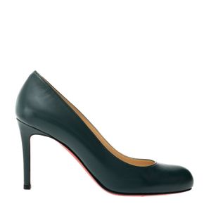 Sapato de Salto Christian Louboutin Couro Verde