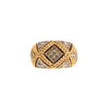 Anel-Vintage-Dourado-e-Prateado-Cristais