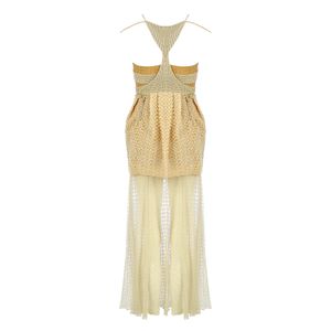 Vestido Paula Raia Busto Palha