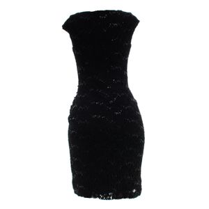 Vestido Lauren Ralph Lauren Preto Bordado