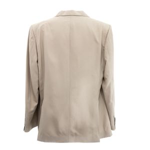 Blazer Salvatore Ferragamo Seda Texturizado Bege