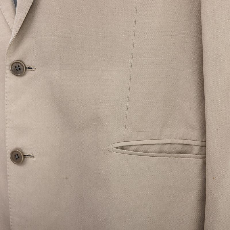 Blazer-Salvatore-Ferragamo-Seda-Texturizado-Bege
