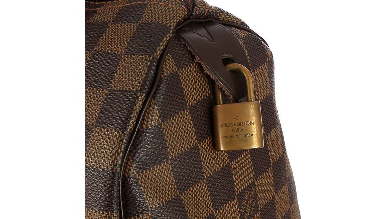 Bolsa Louis Vuitton Speedy Bandouliere 25 Damier Ebene - Inffino, Brechó  de Luxo Online
