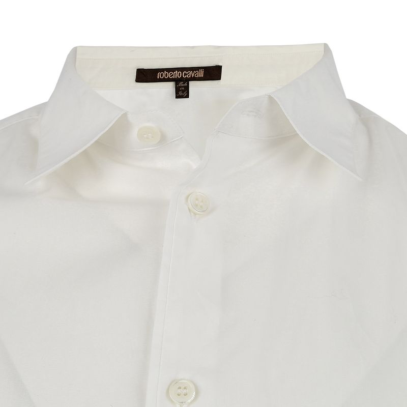 Camisa-Roberto-Cavalli-Algodao-Branco