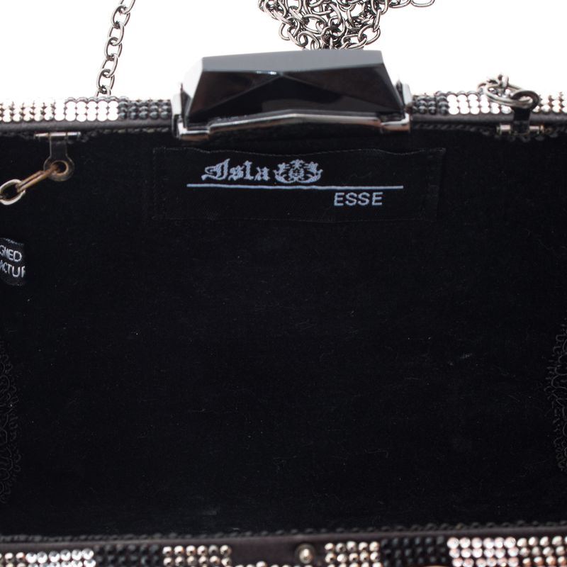 Clutch-Cristais-Preto-e-Prata