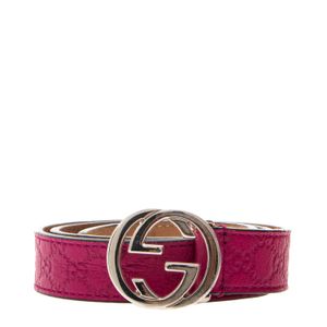 Cinto Gucci Signature Infantil Rosa