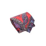 Gravata-Oscar-de-La-Renta-Estampada-Vermelho-e-Azul