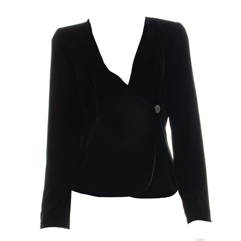 Blazer-Armani-Collezioni-Veludo-Preto