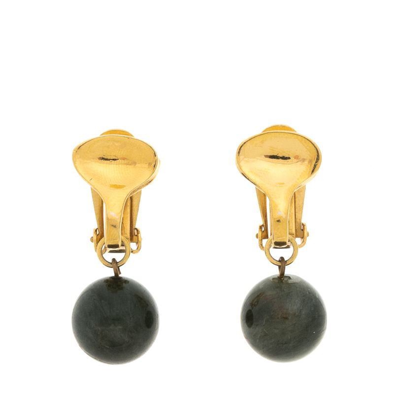 Brinco-Pressao-Vintage-Pendente-Pedra-Verde